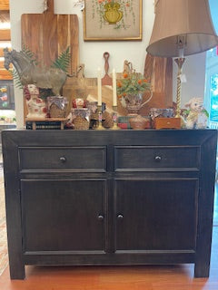 Black Cabinet with Drawers