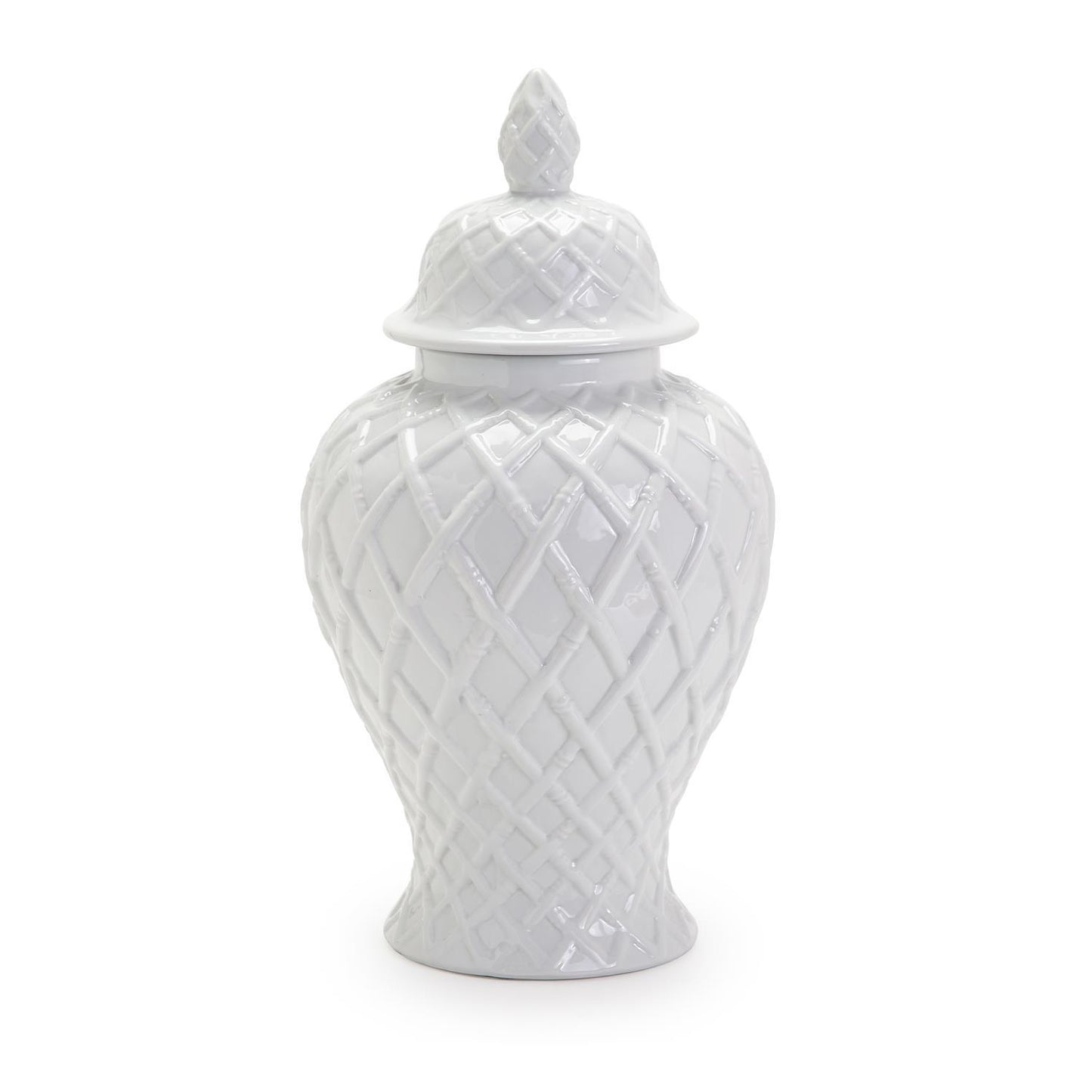 White Temple Jar