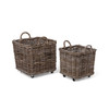 Square Basket with Casters (L)