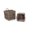 Square Basket with Casters (S)