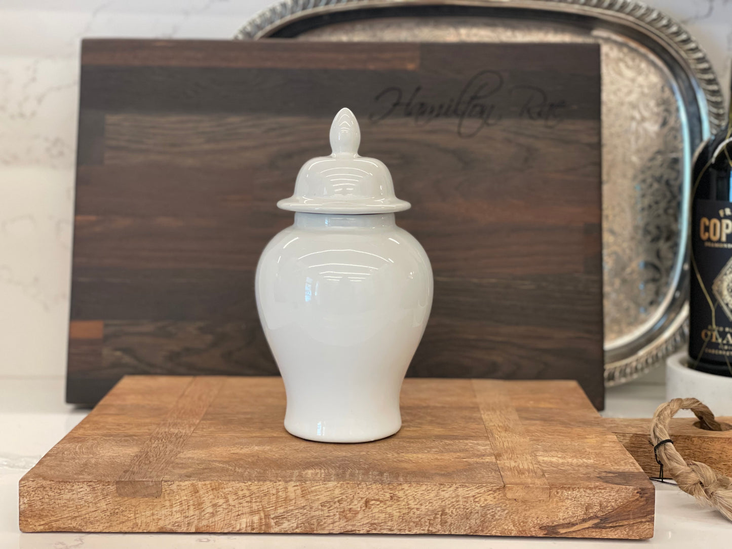 Miniature White Temple Jar