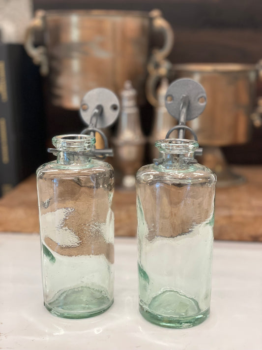 Vintage Glass Bottle Set
