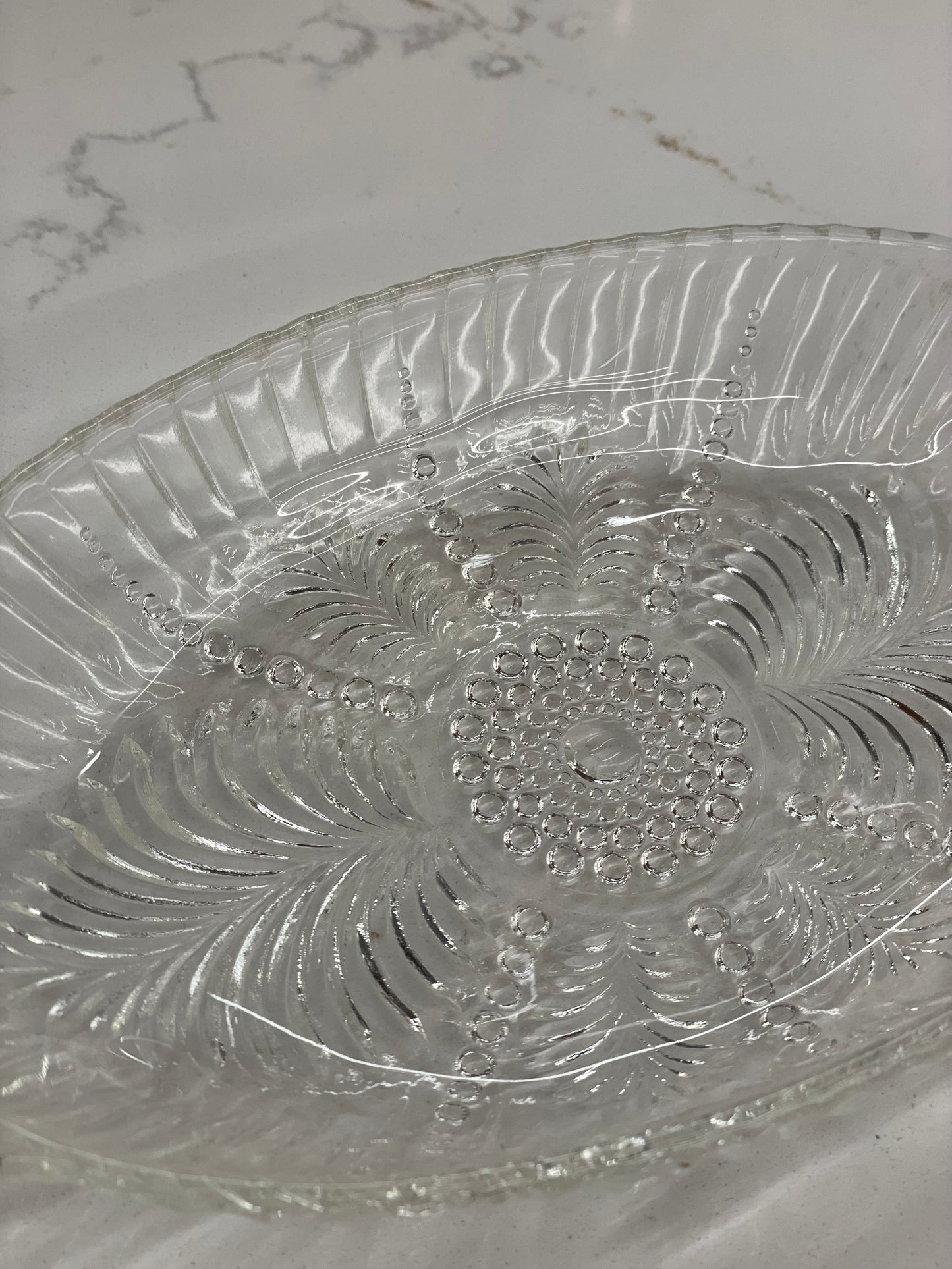 Vintage Oval Glass Dish