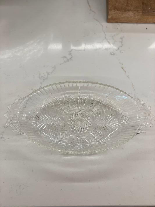 Vintage Oval Glass Dish