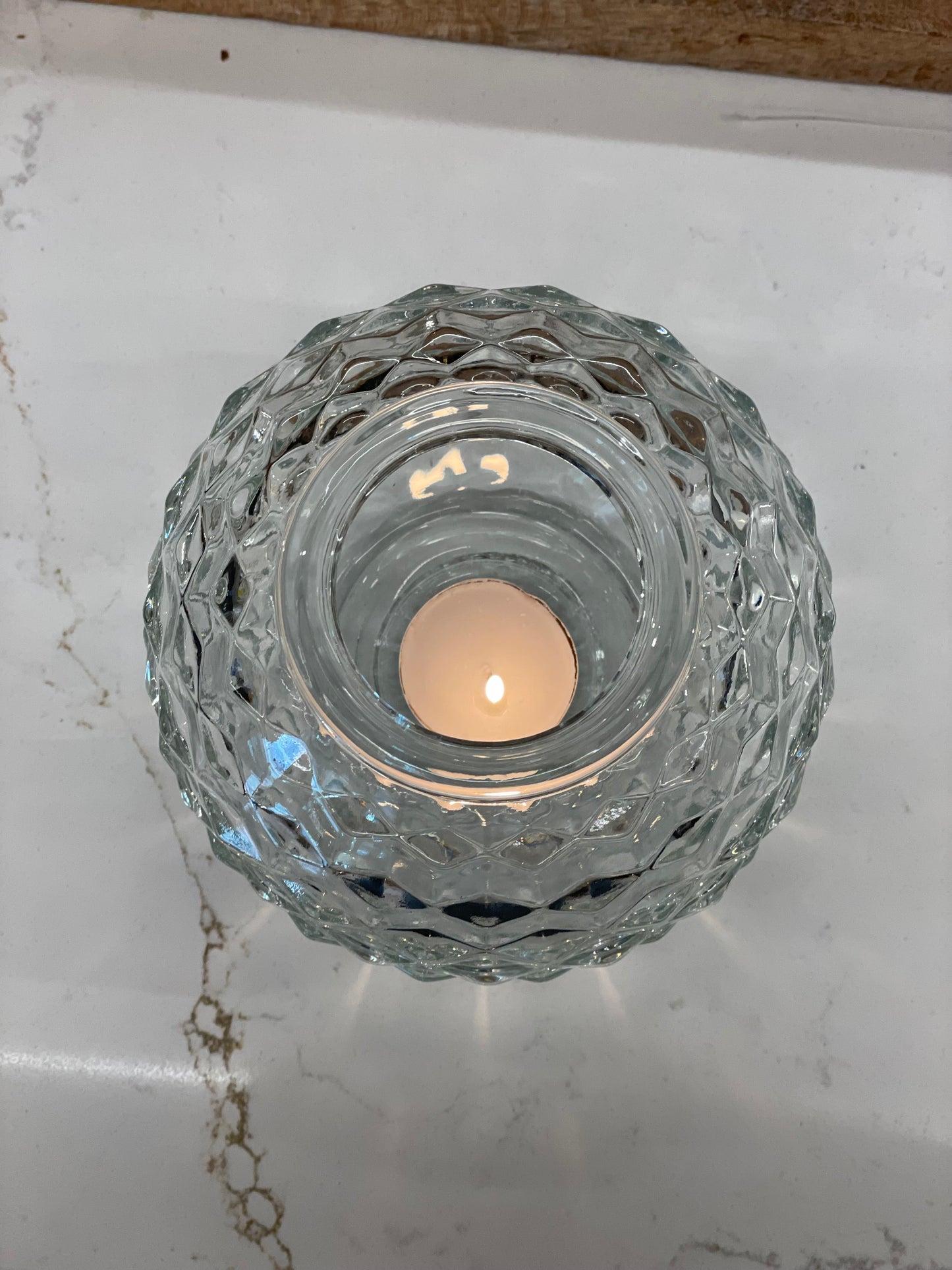 Glass Fairy Candle Cover