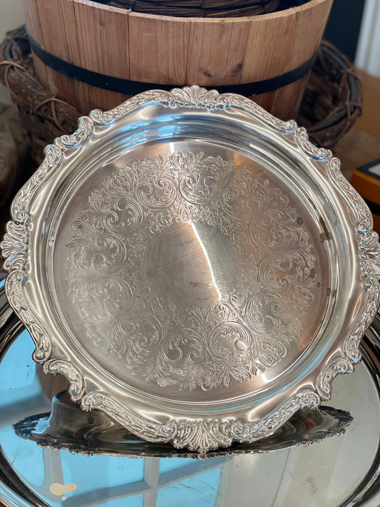 Silver Round Platter