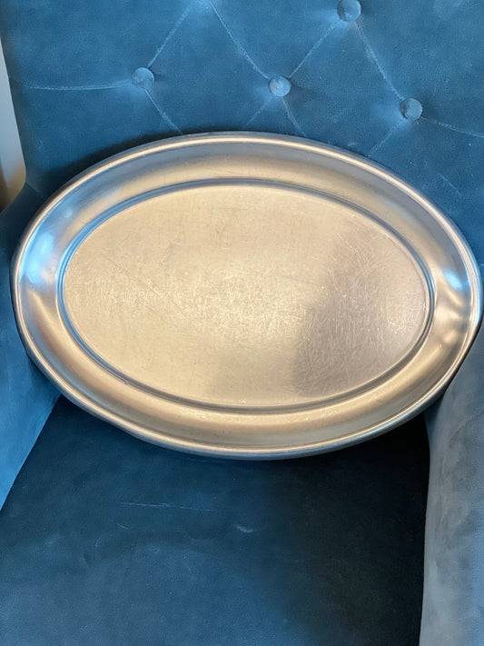 Vollrath Silver Oval Serving Tray
