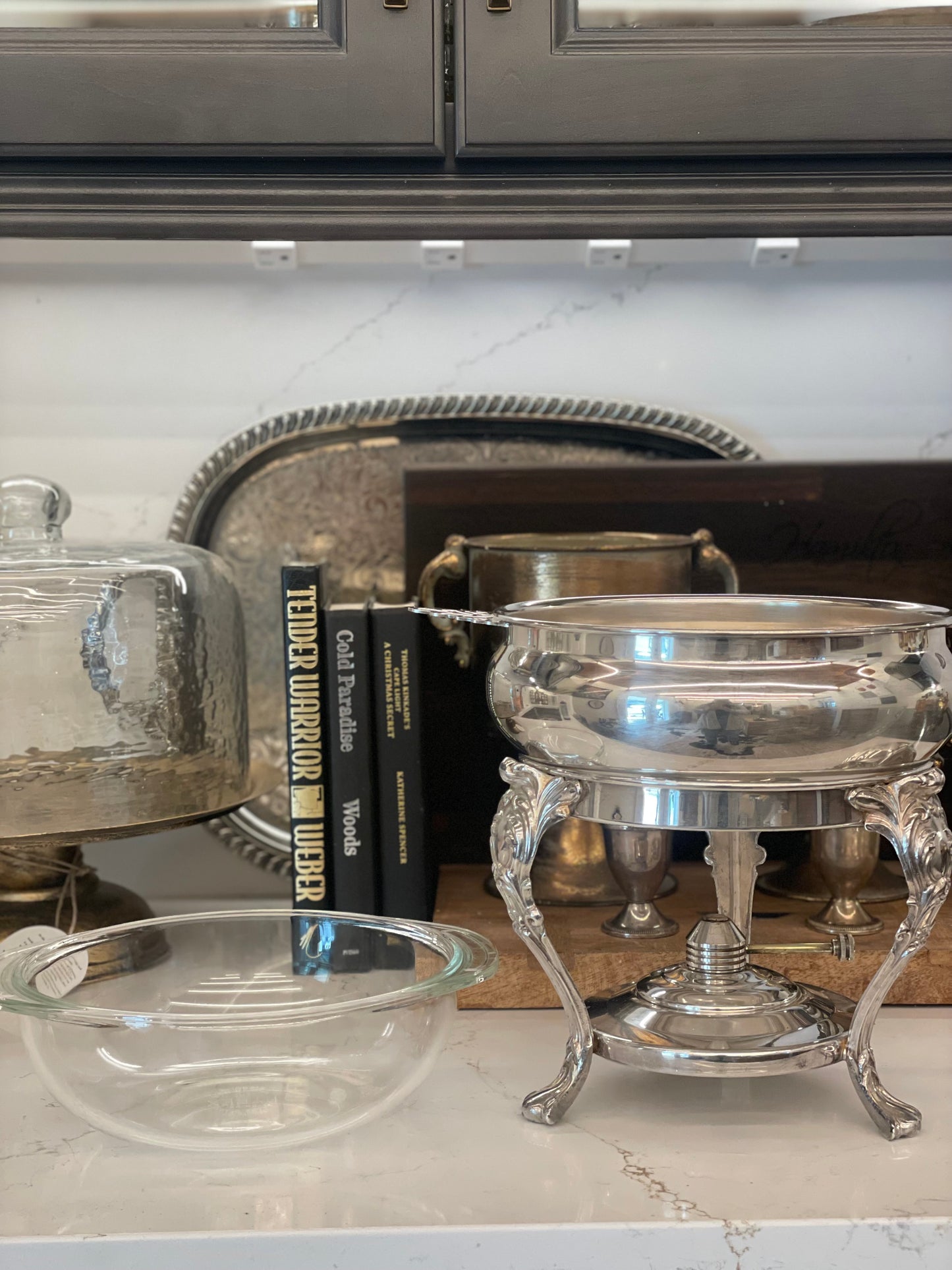 Vintage Silverplate Chafing Dish