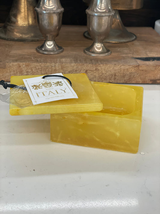 Yellow Trinket Box