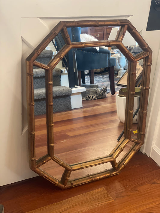 Faux Bamboo Wall Mirror