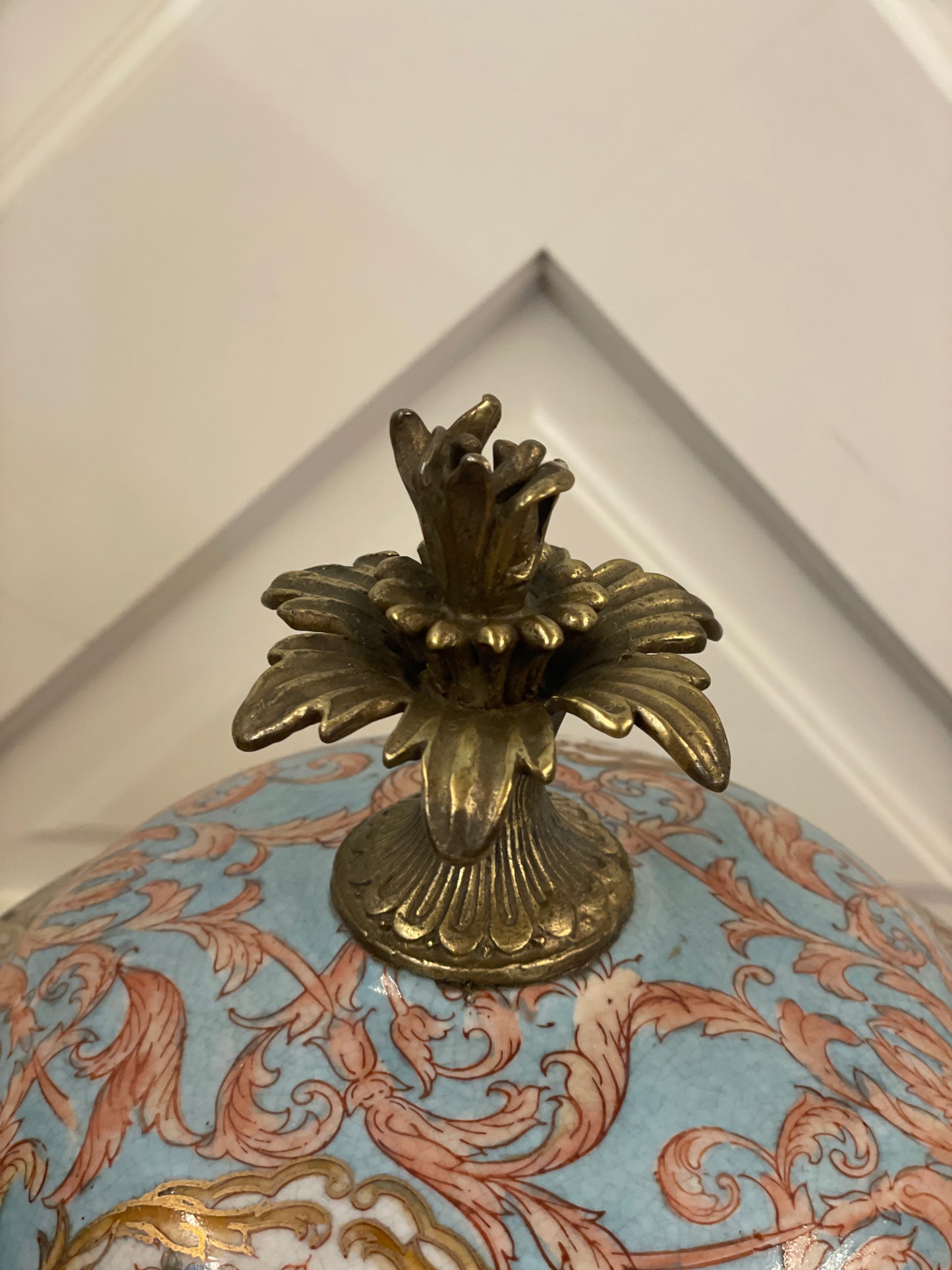 Antique Floral Urn