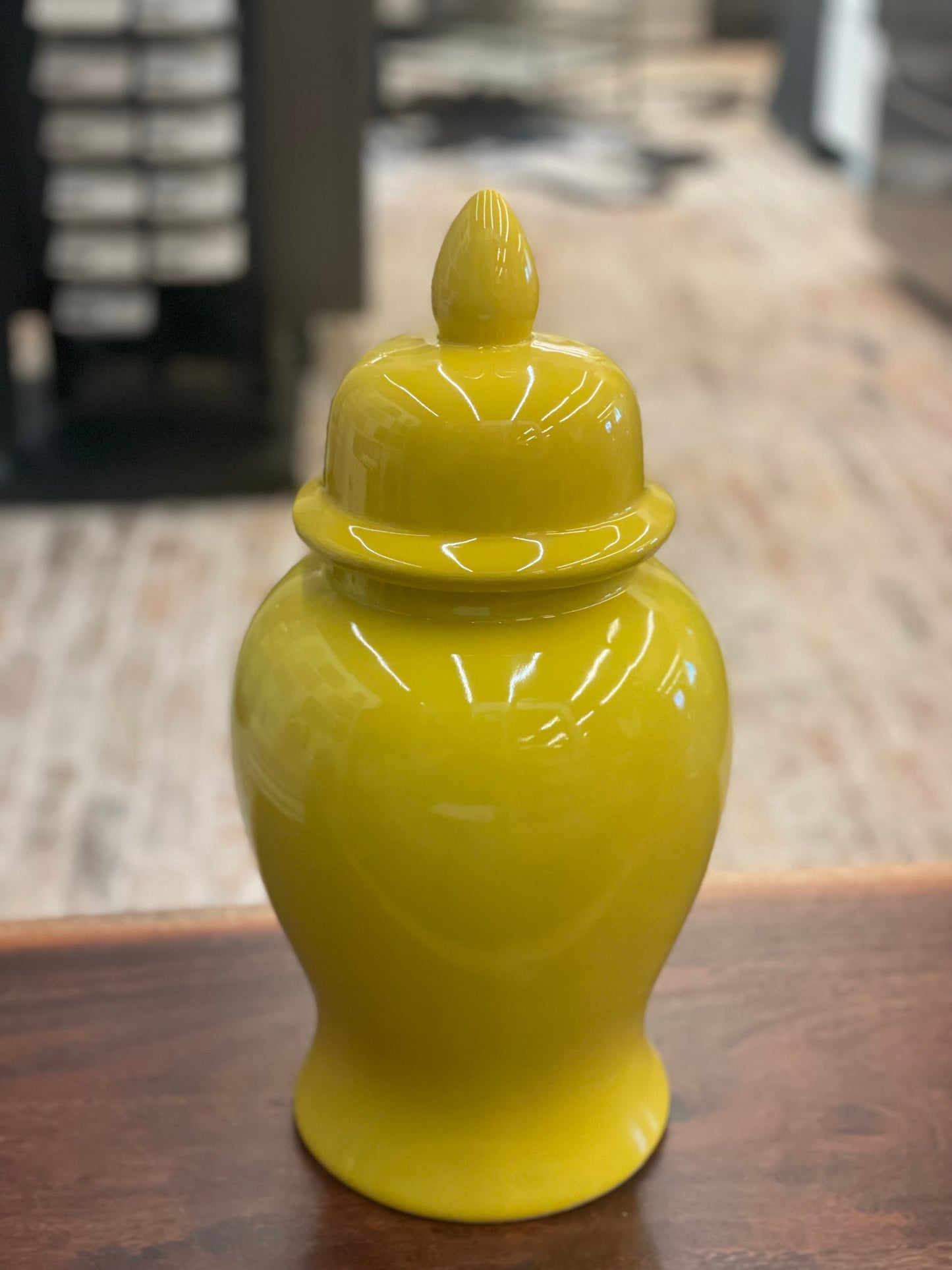 Yellow Ginger Jar