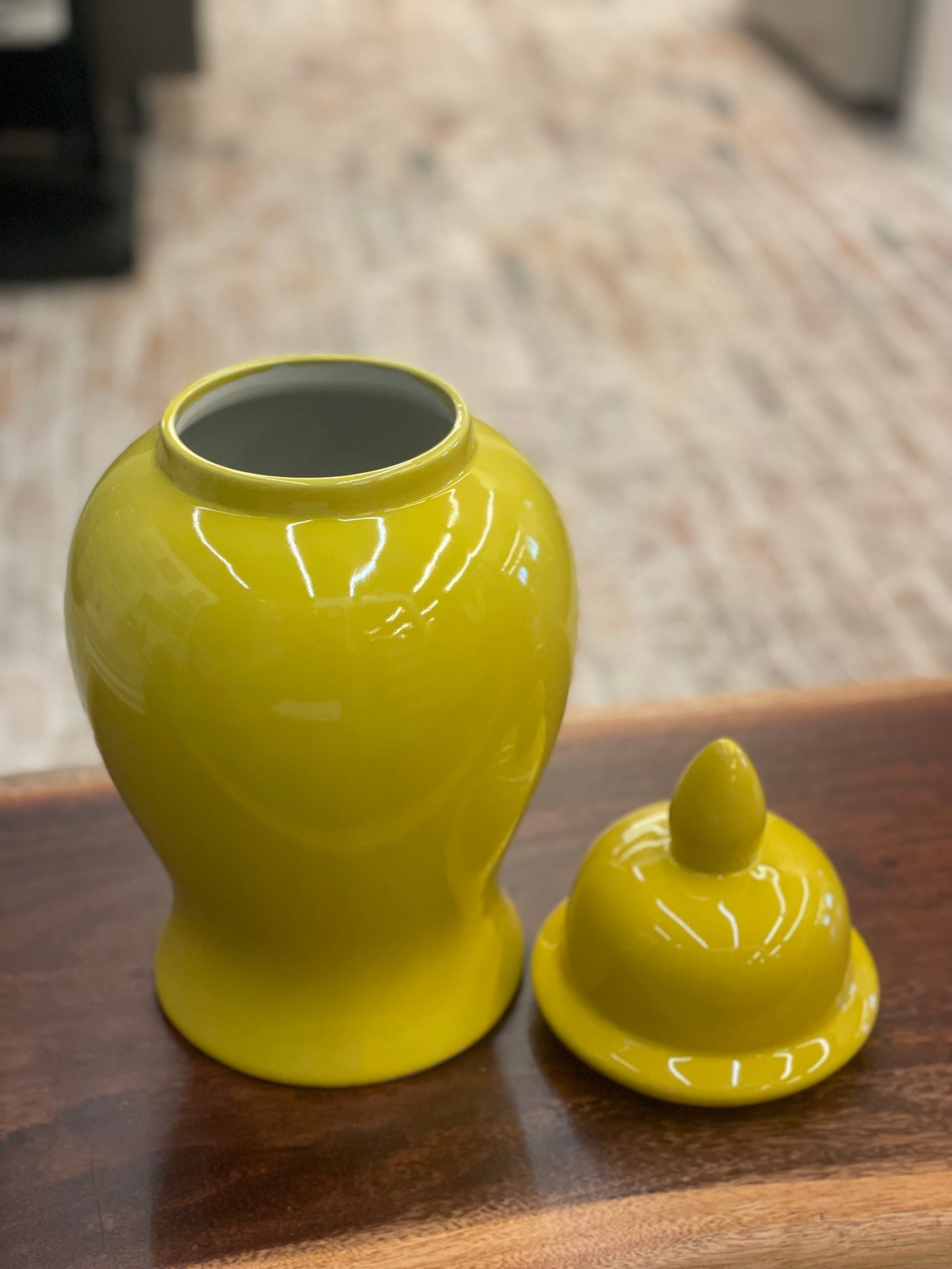 Yellow Ginger Jar