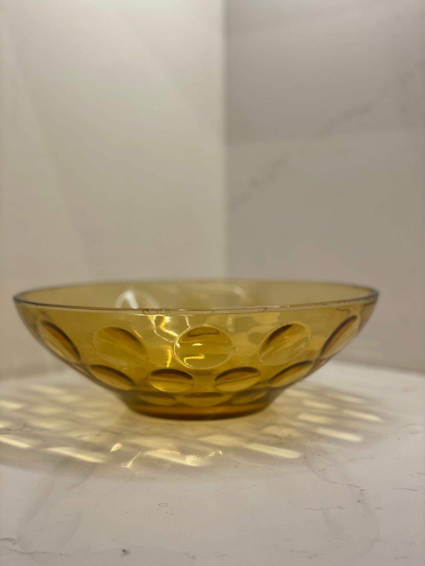 Vintage Aamber Glass Bowl