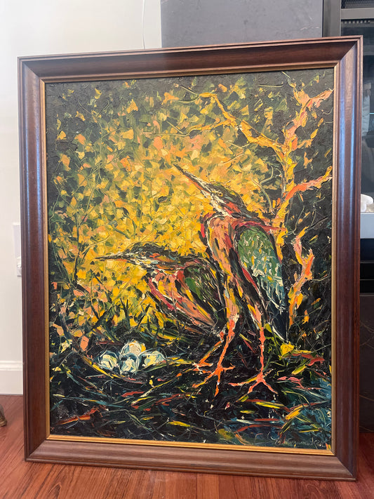 Colorful Birds Painting