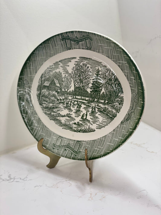 Currier & Ives Oval Platter