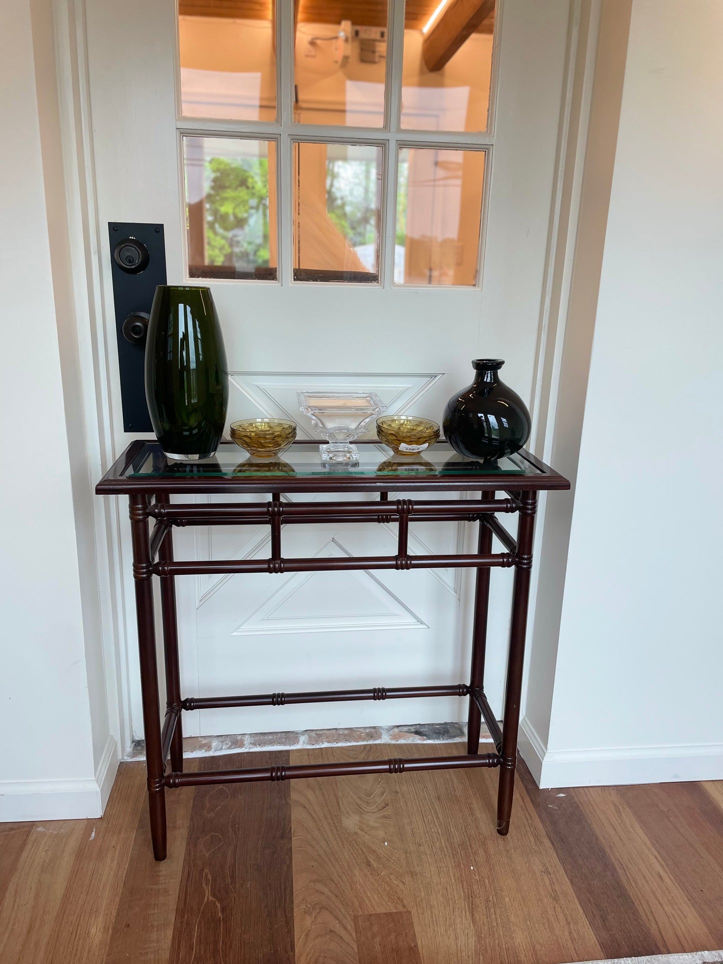 Wood and Glass Table