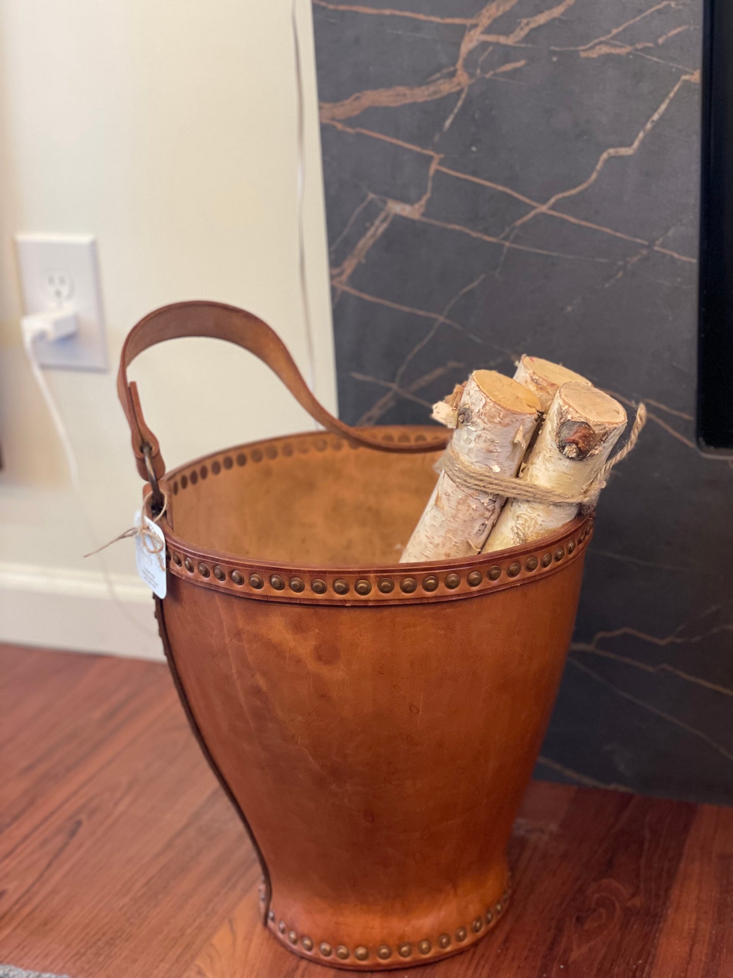 Riveted Leather Fire Bucket