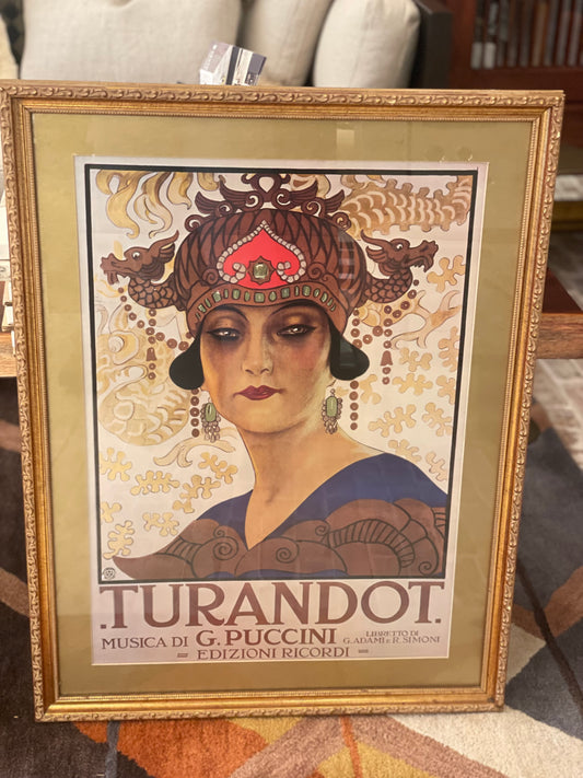 Turandot Opera Lithograph