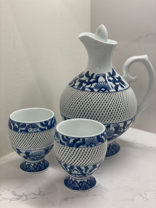 Ceramic Pitcher and Cups