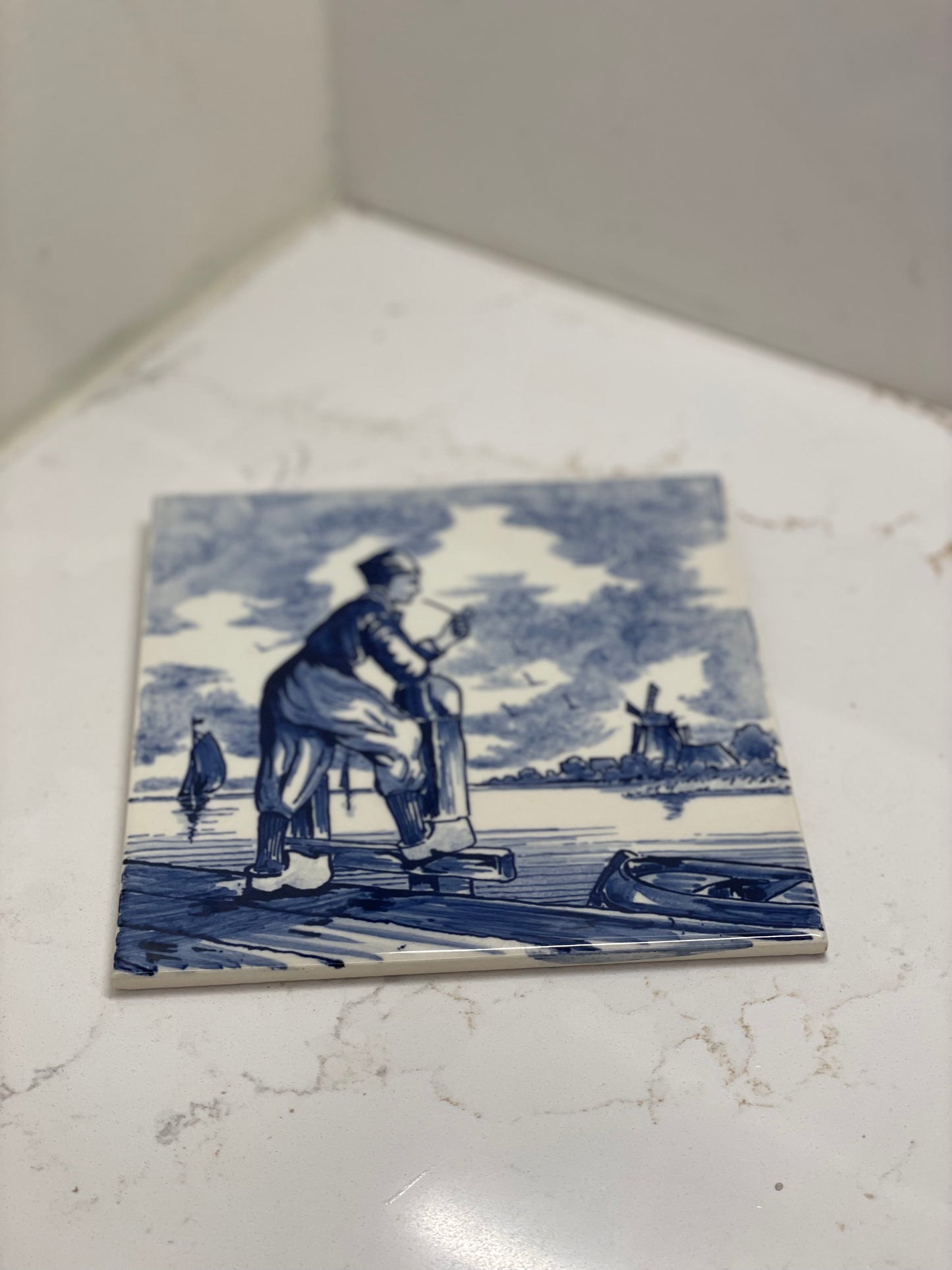 Hand Painted Delft Tile