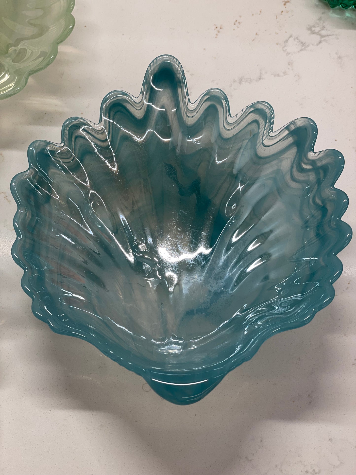 Blue Shell Shaped Dish