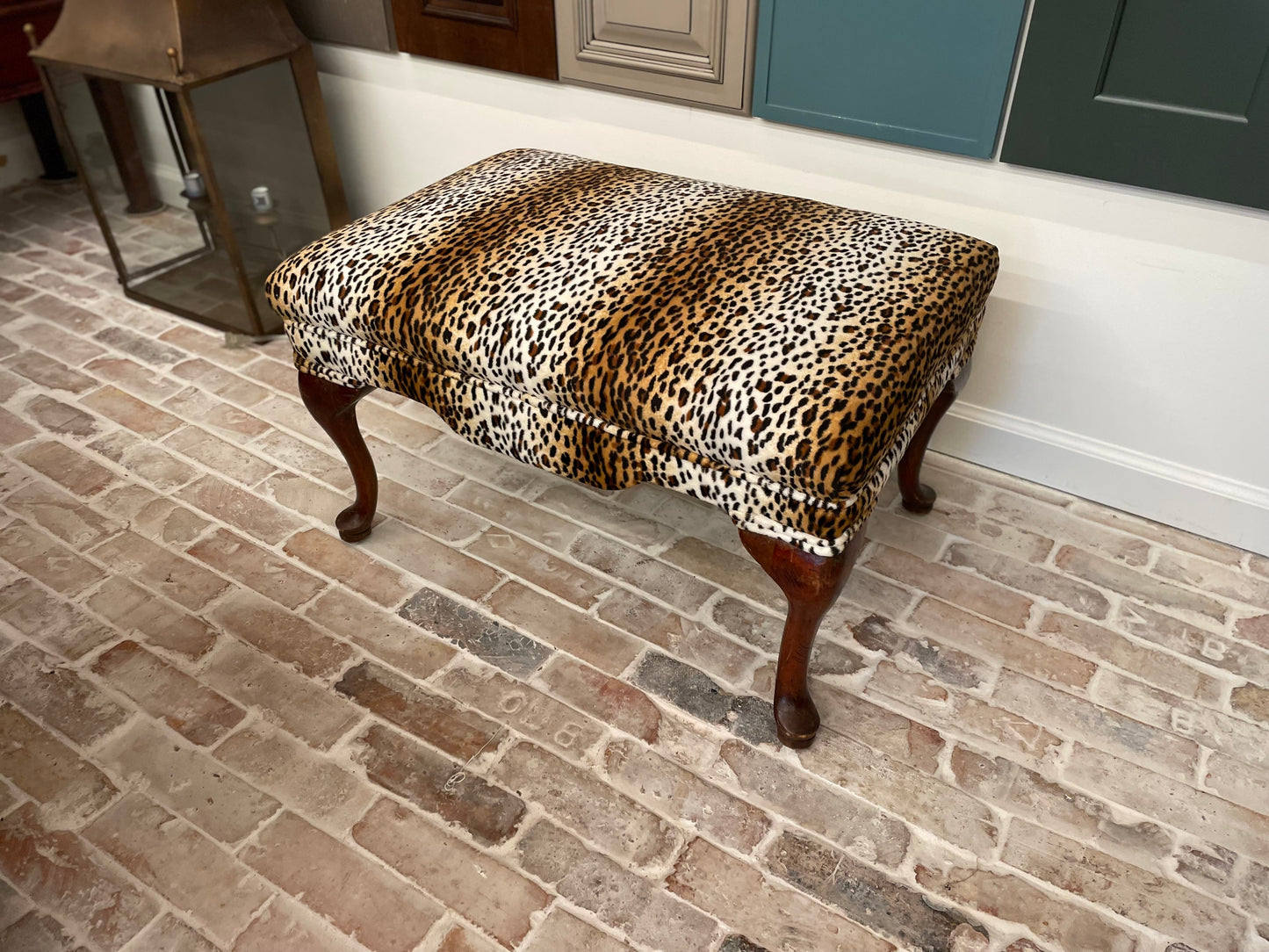 Animal Print Foot Stool