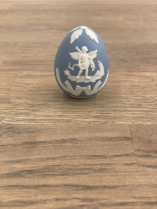 VTG. F.M BLUE/WHITE EGG