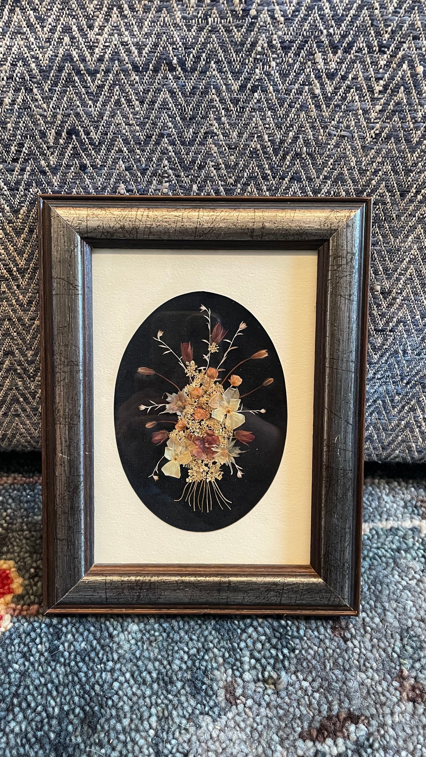 Vtg. Framed Dried Flowers