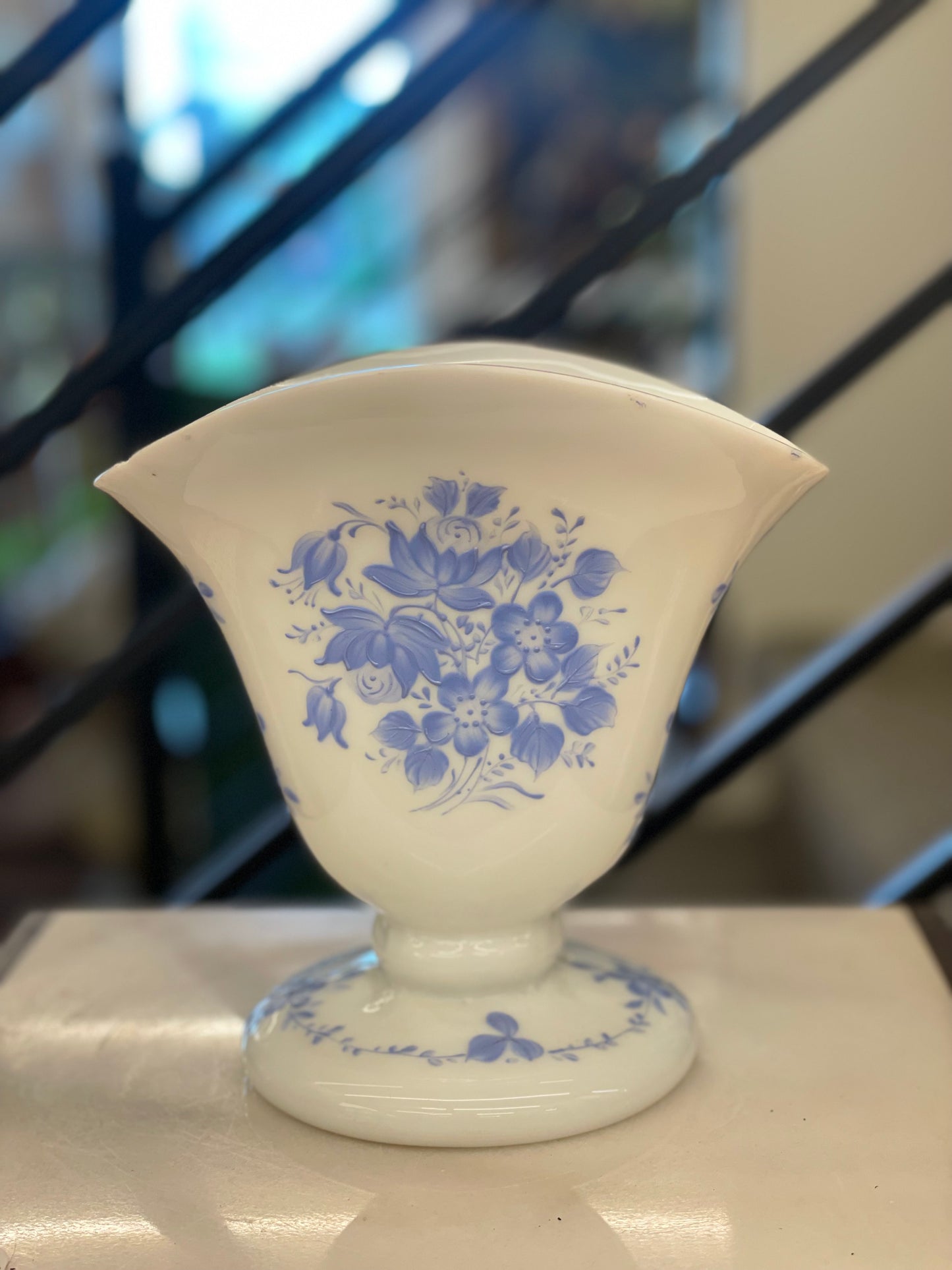 Blue/White Floral Vase