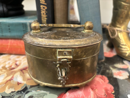 Vintage Brass Trinket Box