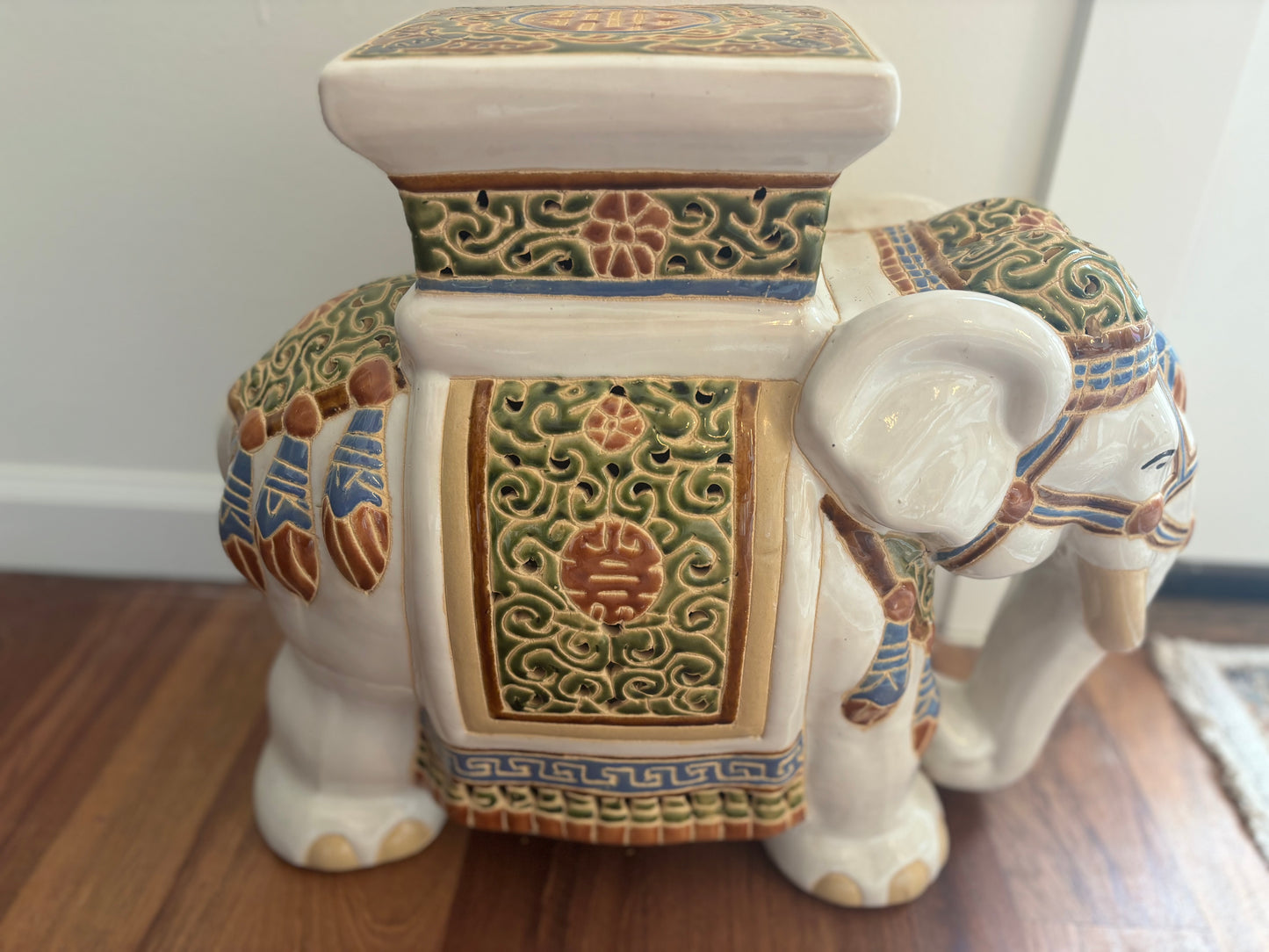 Ceramic Elephant Plant Stand