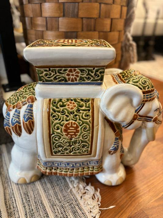 Ceramic Elephant Plant Stand