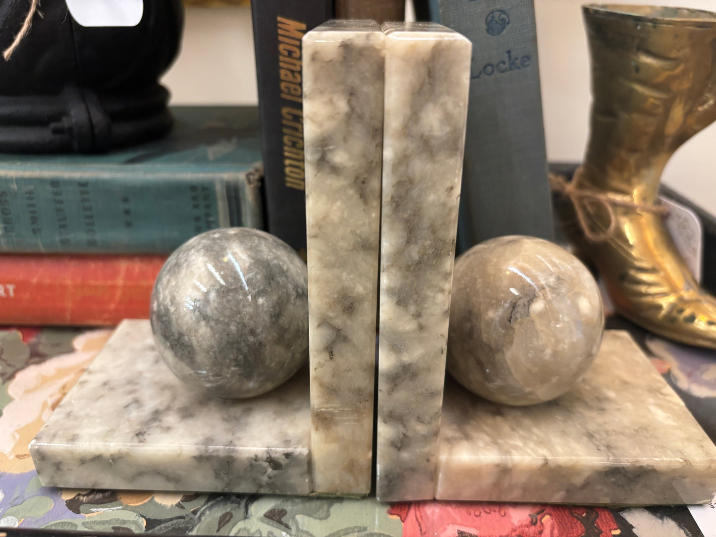 Pair of Marble Bookends