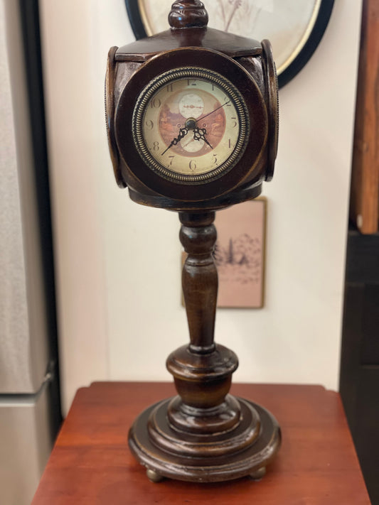 Four Sided Wooden Clock