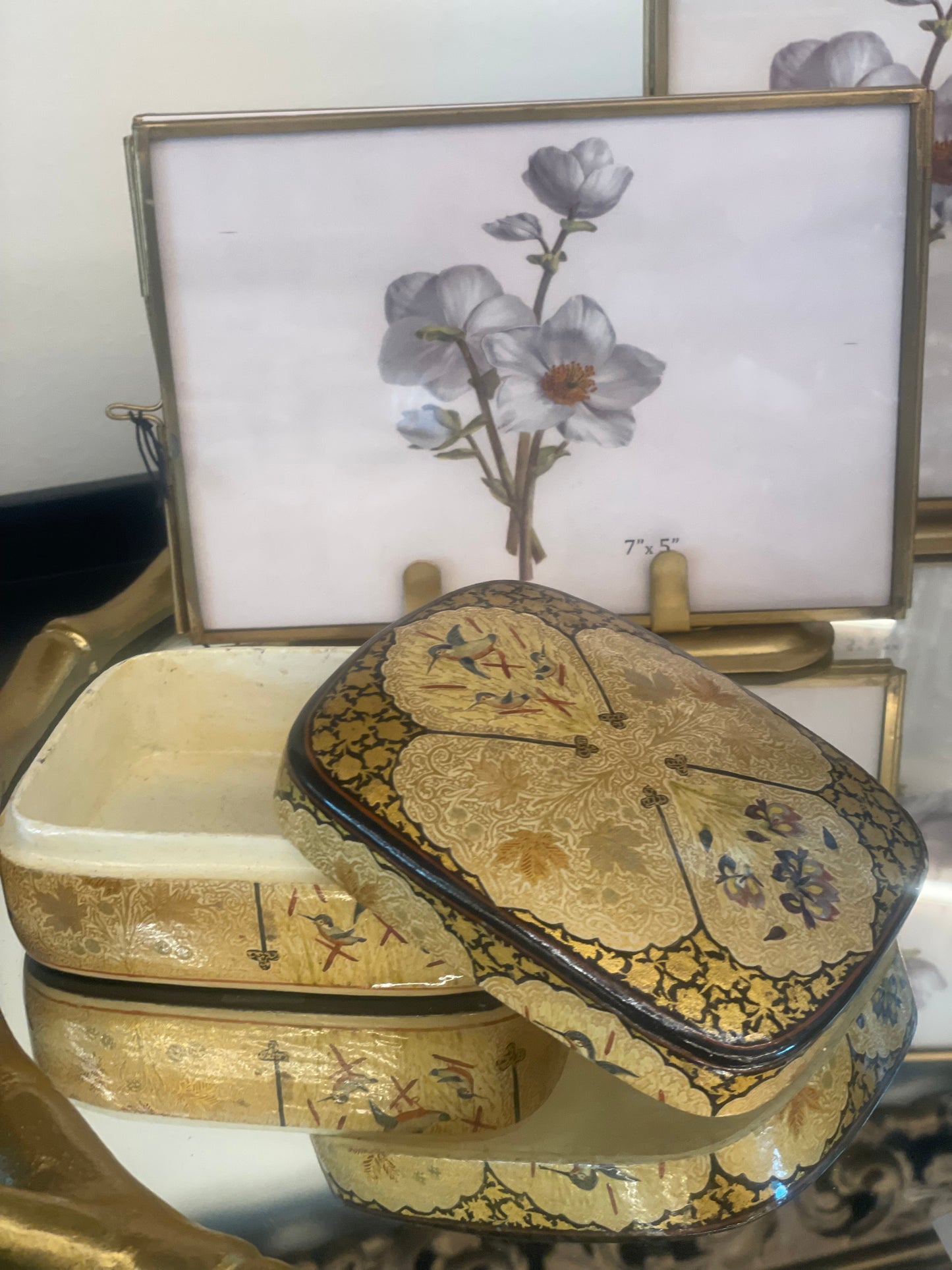 Vintage Paper Mache Box