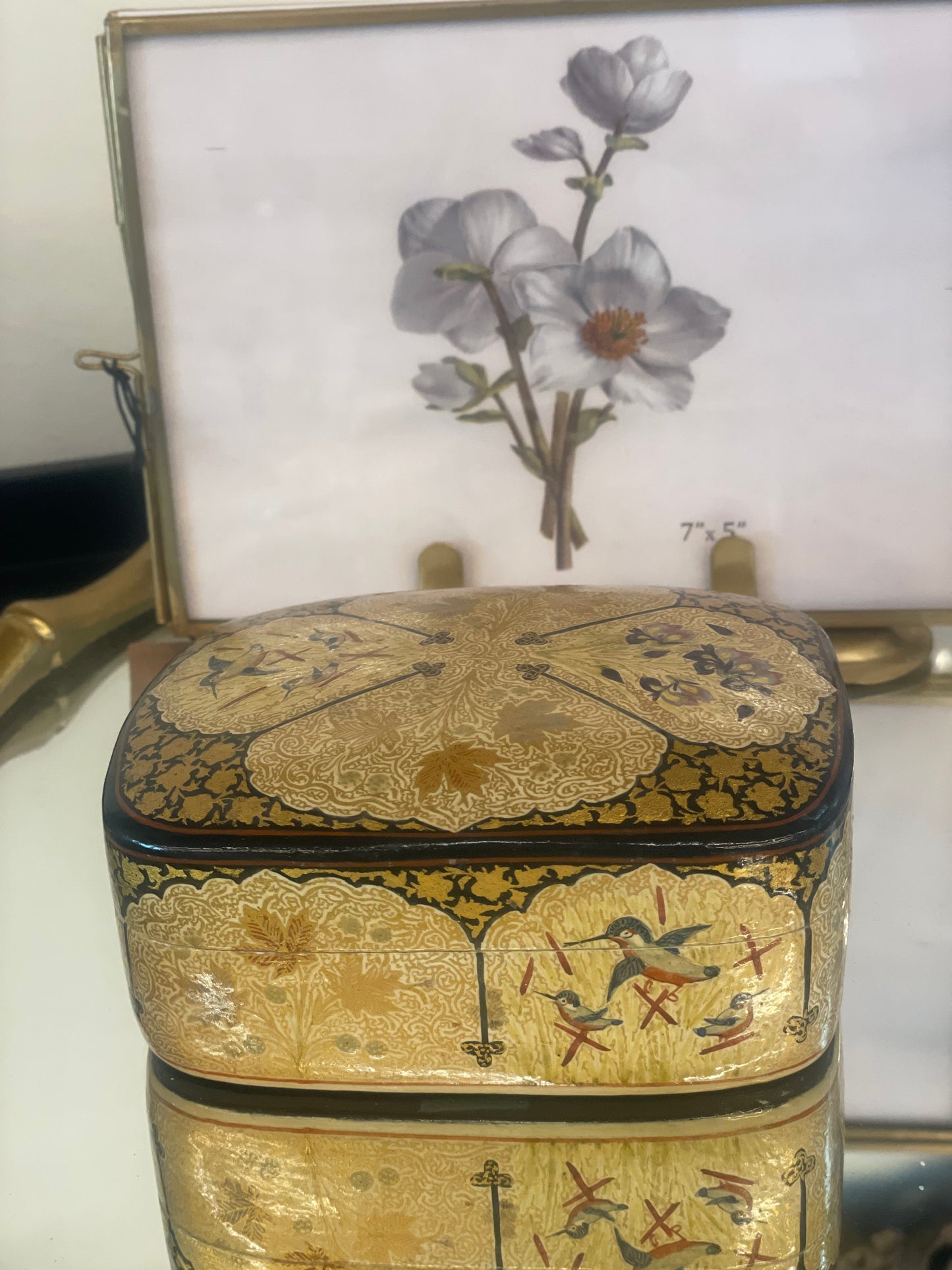 Vintage Paper Mache Box