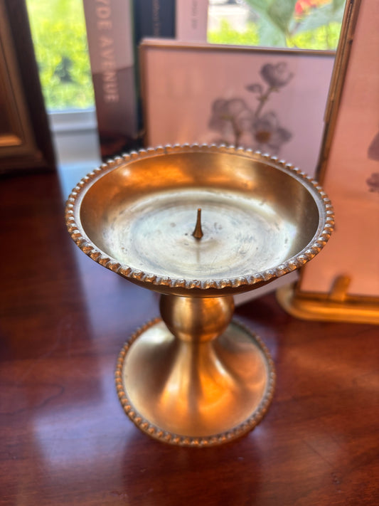 Vintage Brass Candle Holder