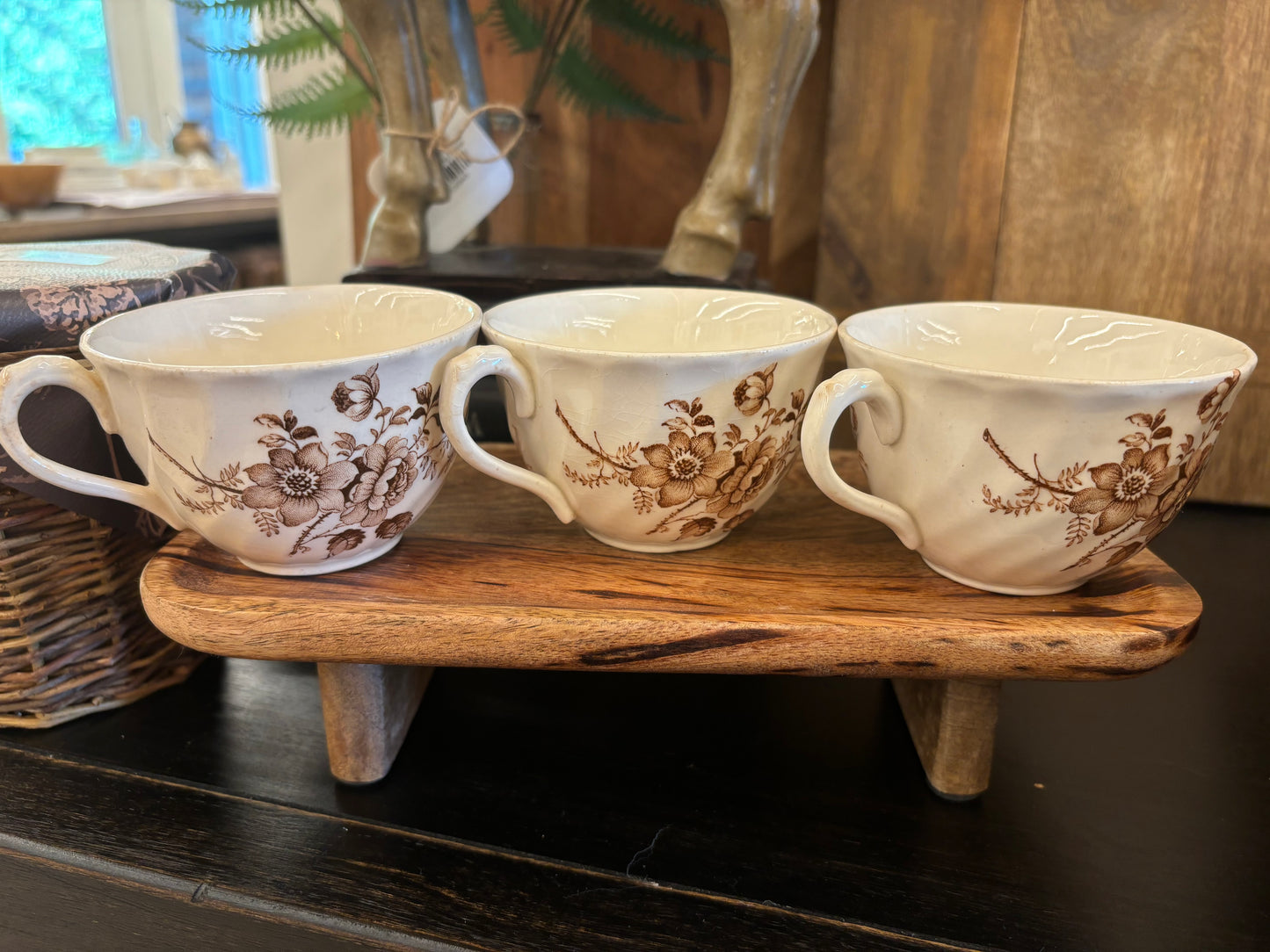 (3) Royal Staffordshire "Charlotte" Teacups