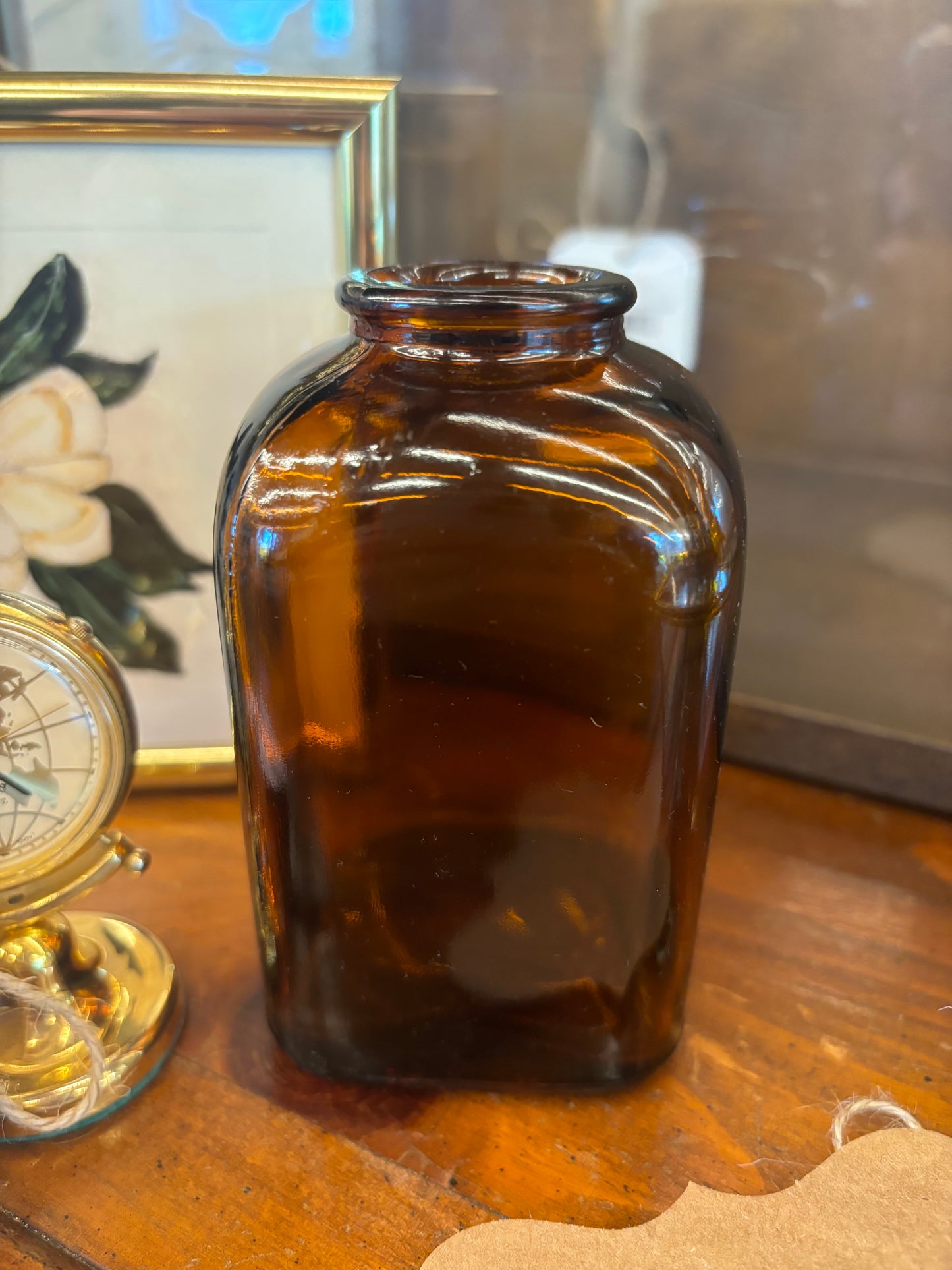 VTG. Amber Snuff Bottle