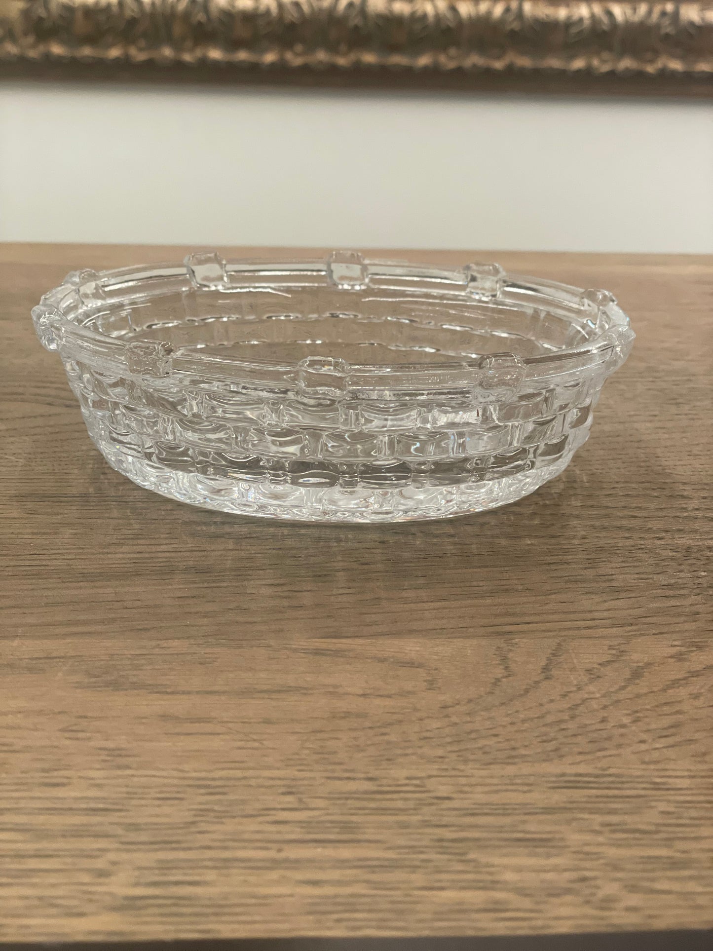 Crystal Basket Candy Dish