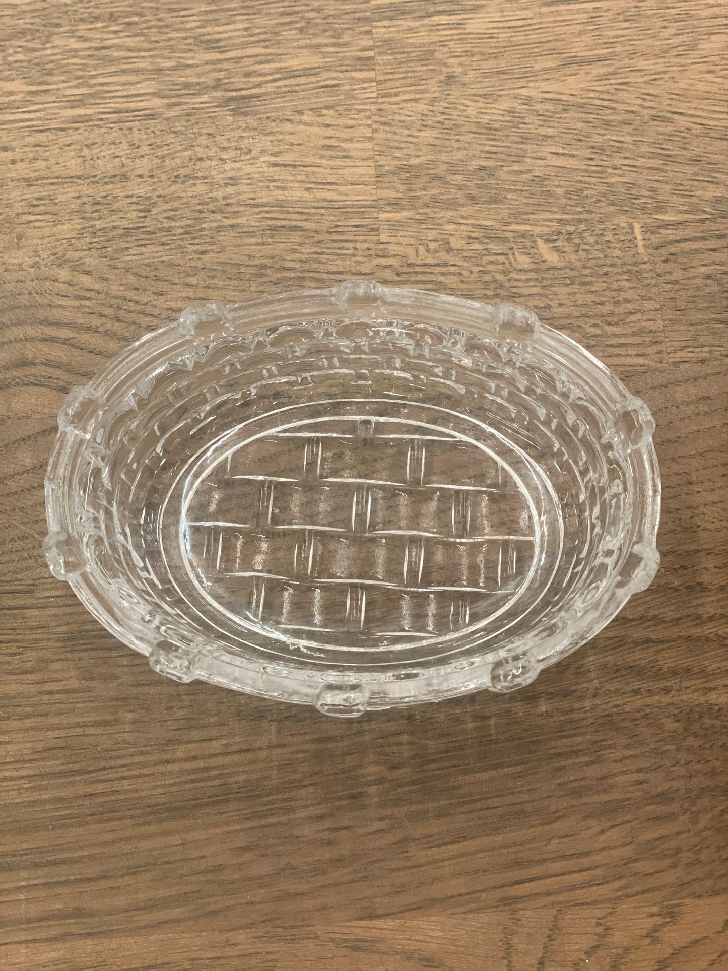 Crystal Basket Candy Dish