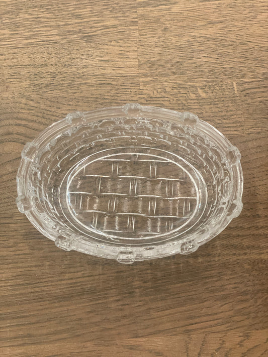 Crystal Basket Candy Dish