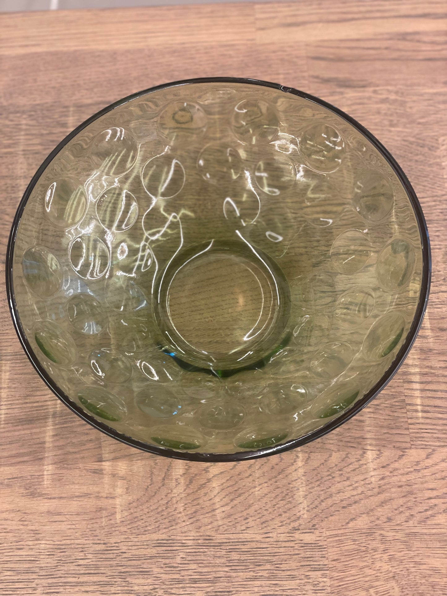 Vintage Green Glass Bowl