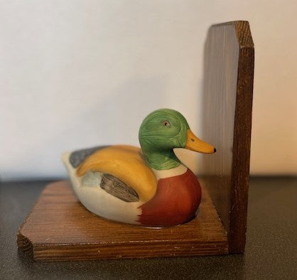 Vtg. Duck Bookends