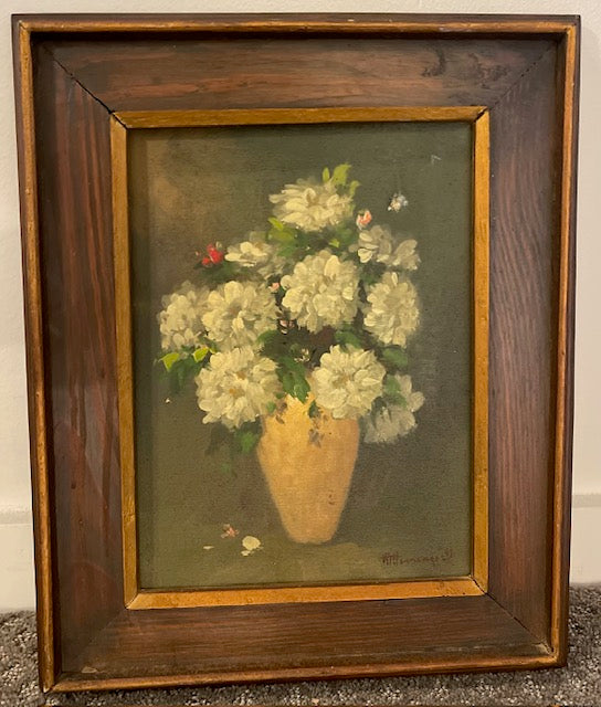 Vintage Floral Oil Painting