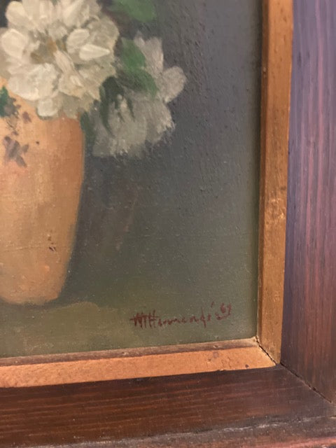 Vintage Floral Oil Painting