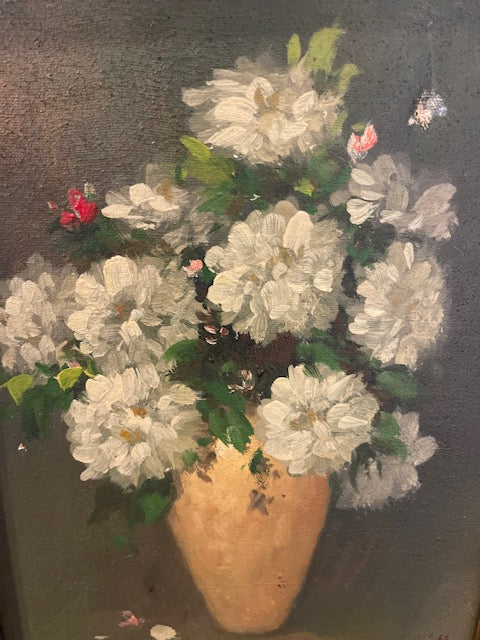 Vintage Floral Oil Painting