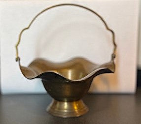 Brass Basket Dish