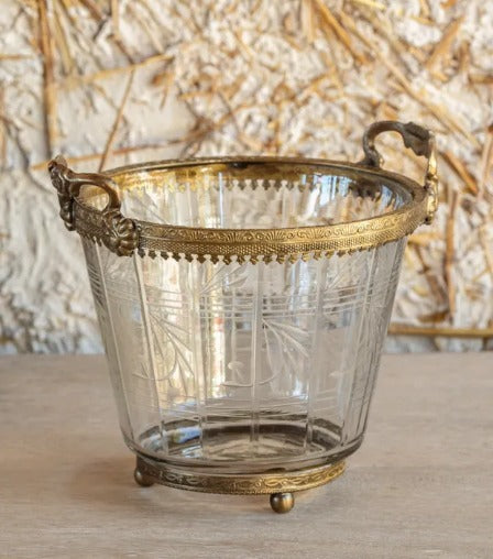 PETITE ETCHED ICE BUCKET